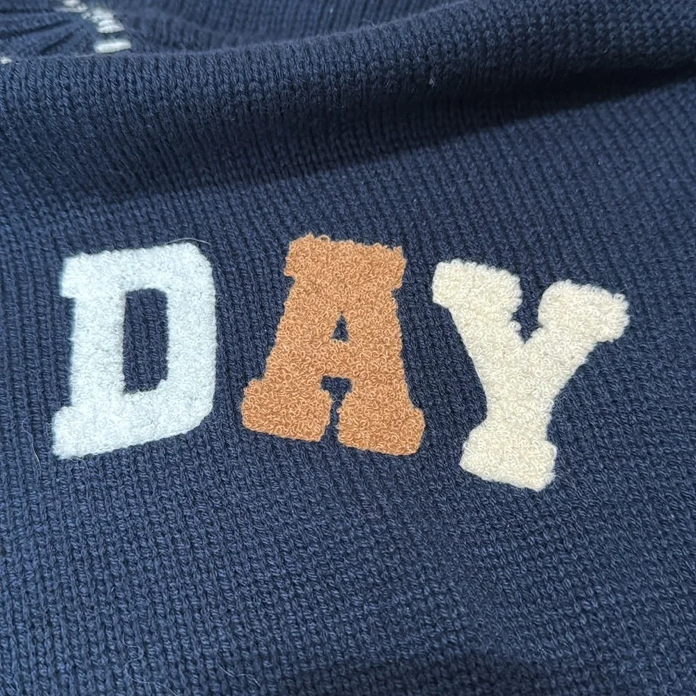 Jessica Simpson Navy 'Game Day' Sweater size Medium - Picture 6 of 6